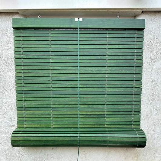Outdoor Wooden Blind - Green