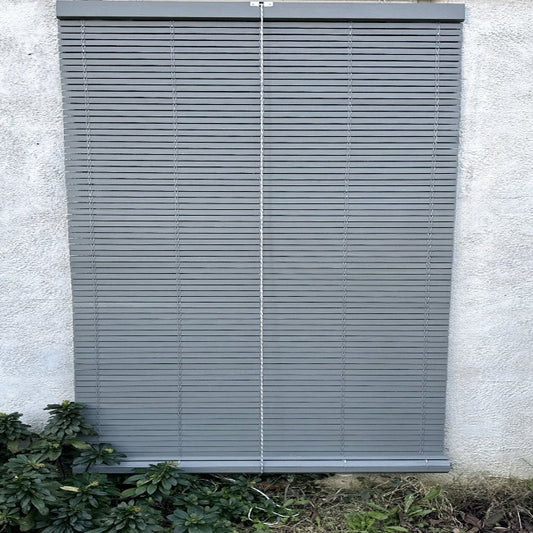 Outdoor Wooden Blind - Grey