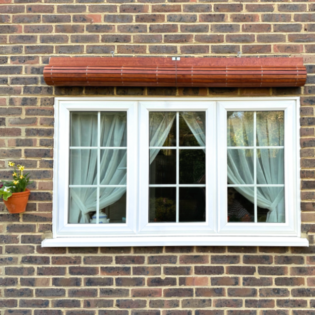 Outdoor Wooden Blind - Cherrywood