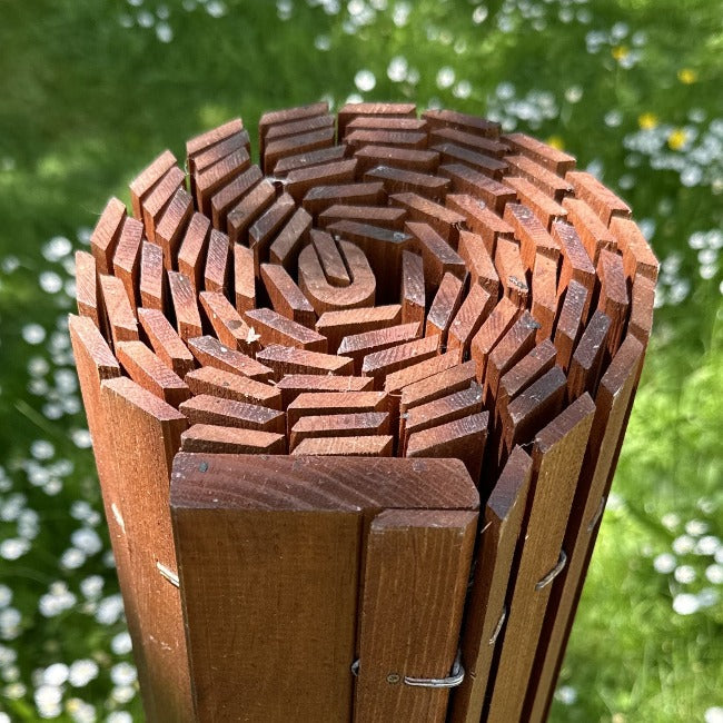 Outdoor Wooden Blind - Cherrywood
