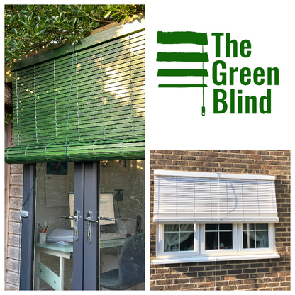 Outdoor Wooden Blind - White