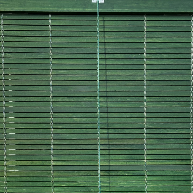 Outdoor Wooden Blind - Green