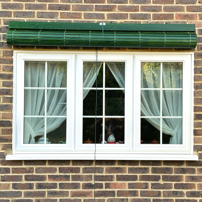 Outdoor Wooden Blind - Green