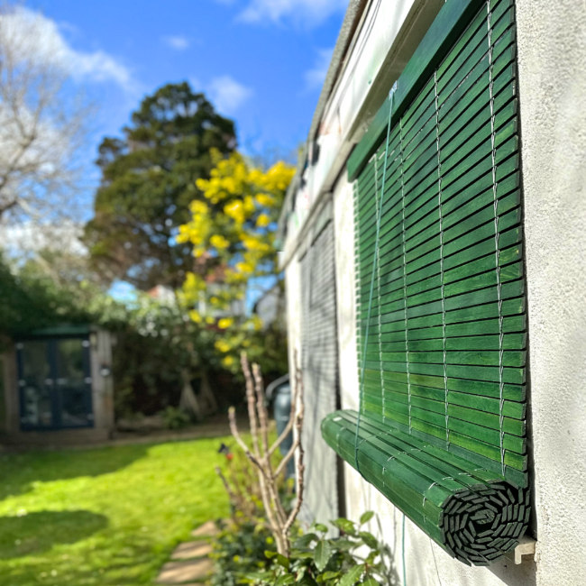 Outdoor Wooden Blind - Green