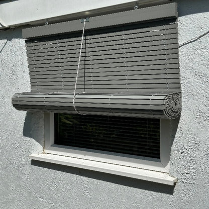 Outdoor Wooden Blind - Grey