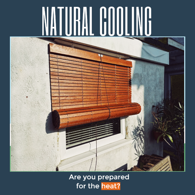 Outdoor Wooden Blind - Cherrywood