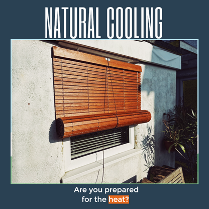 Outdoor Wooden Blind - Cherrywood