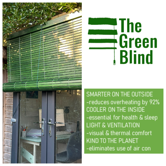 Outdoor Wooden Blind - Green
