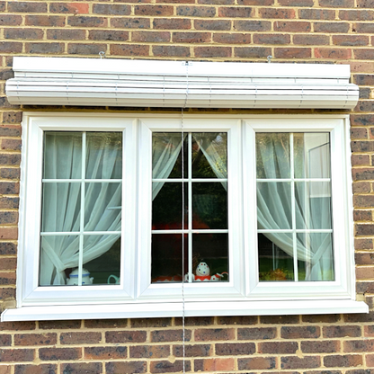 Outdoor Wooden Blind - White