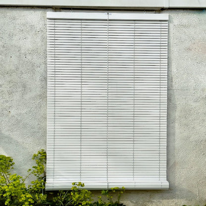 Outdoor Wooden Blind - White